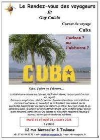 Affiche cuba rv voyageurs